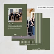 "Mod appreciation" - Holiday Cards in Wreath by Creo Study - Back of Card Options