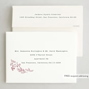 "Winter Scallop" - Holiday Cards in Holly by Baumbirdy - FREE Recipient Addressing