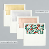 "Cup of Cheer" - Holiday Cards in Holly Berry by Itsy Belle Studio - Envelope Liners