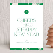 "Festive Edge" - Holiday Cards in Pine Needle by Leah Bisch - Front