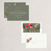 "Holiday Classic" - Holiday Cards in Moss by Chris Griffith - Assembled