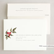 "Holiday Classic" - Holiday Cards in Moss by Chris Griffith - FREE Recipient Addressing