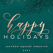 "Elegant Evergreen" - Holiday Cards in Evergreen by Hooray Creative - Close-Up