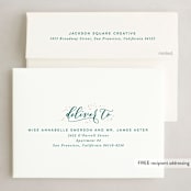 "Elegant Evergreen" - Holiday Cards in Evergreen by Hooray Creative - FREE Recipient Addressing