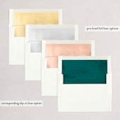 "Elegant Evergreen" - Holiday Cards in Evergreen by Hooray Creative - Envelope Liners