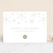 "Stars" - Holiday Cards in Golden by Lori Wemple - Front