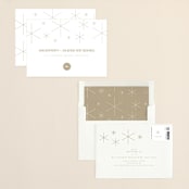 "Stars" - Holiday Cards in Golden by Lori Wemple - Assembled