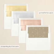 "Stars" - Holiday Cards in Golden by Lori Wemple - Envelope Liners