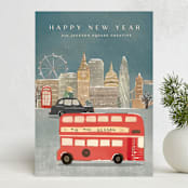 "City sidewalk III" - Holiday Cards in Wintermint by Creo Study - Front
