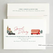 "City sidewalk III" - Holiday Cards in Wintermint by Creo Study - FREE Recipient Addressing