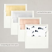 "Happy Hills" - Holiday Cards in Navy by Robert and Stella - Envelope Liner Options