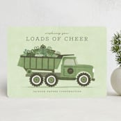 "loads of joy" - Holiday Cards in Evergreen by Kamala Nahas - Front