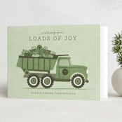"loads of joy" - Holiday Cards in Evergreen by Kamala Nahas - Folded Card