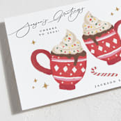 "cheers" - Holiday Cards in Candy Cane by Phrosné Barwood - Close-Up