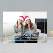 "Framed" - Holiday Cards in Snow by Creo Study - Front