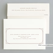 "Framed" - Holiday Cards in Snow by Creo Study - FREE Recipient Addressing