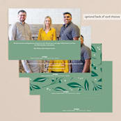 "A Beautiful Year" - Holiday Cards in Evergreen by Jennifer Postorino - Back of Card