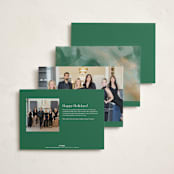"Wouldn't Be Us" - Holiday Cards in Evergreen by Keen Peachy - Back of Card