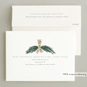 "City ornament" - Holiday Cards in Navy by Creo Study - FREE Recipient Addressing