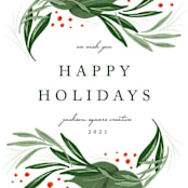 "Classic holiday" - Holiday Cards in Snow by Erin L. Wilson - Close-Up