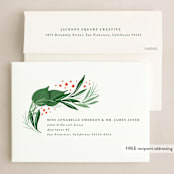 "Classic holiday" - Holiday Cards in Snow by Erin L. Wilson - FREE Recipient Addressing