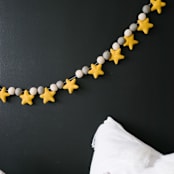 "Second Star to the Right Felt Ball Garland" - Garlands in multicolor by aubry bennion