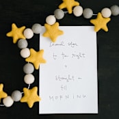 "Second Star to the Right Felt Ball Garland" - Garlands in multicolor by aubry bennion