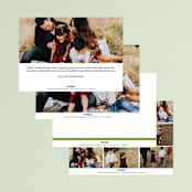 "Landscape Custom" - Holiday Cards in Gold by Minted Custom - Back of Card Options