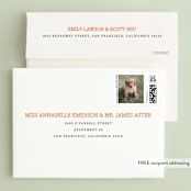 "FOIL Portrait Custom" - Holiday Cards in Gold by Minted Custom - FREE Recipient Addressing
