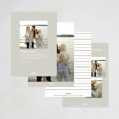"Ornament Frame" - Holiday Cards in Cinder by Erin German - Back of Card Options