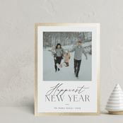 "Delicate Frame" - Holiday Cards in Snow by Carolyn Nicks - Front