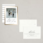 "Delicate Frame" - Holiday Cards in Snow by Carolyn Nicks - Assembled