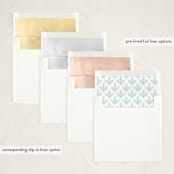"Tinsel Wreath" - Holiday Ornament Cards in Snow by Laura Hankins - Envelope Liner Options