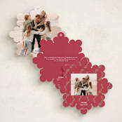 "Heaven&Nature" - Holiday Ornament Cards in Holly Berry by Ana de Sousa - Back of Card Options