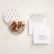 "Bow Frame" - Holiday Ornament Cards in Starlight by Pink House Press - Assembled
