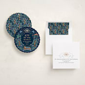 "Away in a manger" - Holiday Ornament Cards in Starry Night by Paper Sun Studio - Assembled