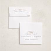 "Away in a manger" - Holiday Ornament Cards in Starry Night by Paper Sun Studio - FREE Recipient Addressing