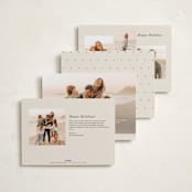 "Star Dust" - Holiday Cards in Cream by Ani Somi - Back of Card Options