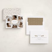 "Gilded Greenery" - Holiday Cards in Snowball by Michelle Taylor - Assembled