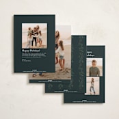 "evergreen gallery" - Holiday Cards in Juniper by Rebecca Durflinger - Back of Card Options