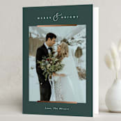 "Delicate Lines" - Holiday Cards in Pine by Carolyn MacLaren - Folded Card