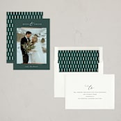"Delicate Lines" - Holiday Cards in Pine by Carolyn MacLaren - Assembled