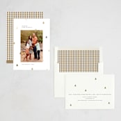 "Scattered Trees" - Holiday Cards in Cotton by Michelle Taylor - Assembled