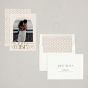 "Luxe Wish" - Holiday Cards in Buttercream by Jessica Williams - Assembled