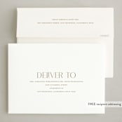 "Luxe Wish" - Holiday Cards in Buttercream by Jessica Williams - FREE Recipient Addressing