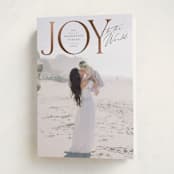 "Joy to All the World" - Holiday Cards in Pine by Wildfield Paper Co - Folded Card