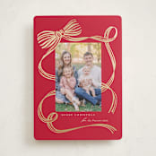 "Neddy" - Holiday Cards in Cranberry by Carrie ONeal - Front