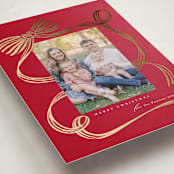 "Neddy" - Holiday Cards in Cranberry by Carrie ONeal - Detail