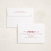 "Neddy" - Holiday Cards in Cranberry by Carrie ONeal - FREE Recipient Addressing