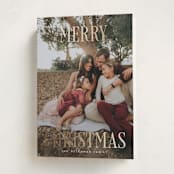 "Christmas" - Holiday Cards in Snow by Rebecca Durflinger - Folded Card